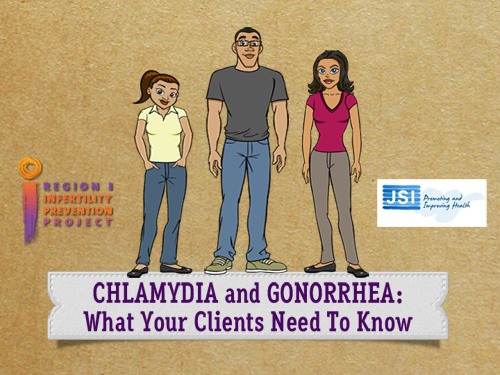 Title page of "Chlamydia and Gonorrhea: What your Clients Need to Know" course